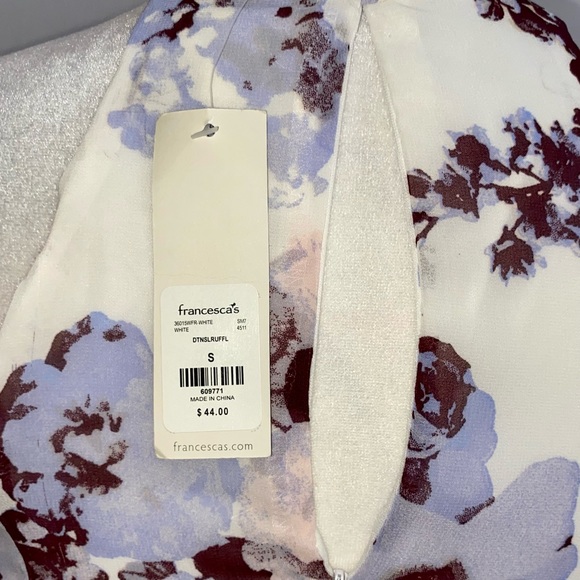 Francesca’s Purple Floral Cocktail Mini Dress - Picture 12 of 12